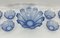 Art Deco Murano Glass Serving Bowl, Italy, 1930s, Set of 13 15