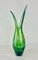 Green Murano Vase with Blue Tones, 1970s 1