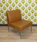 Armchair Leather Ski Lounge Chair in Chrome Caramel, 1970s, Image 1