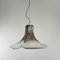Blumenförmige Deckenlampe aus Muranoglas, Carlo Nason zugeschrieben für Mazzega, Italien, 1970er 1