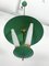 Mid-Century Green Three Opaline Glasses Lantern, Italy, 1950s, Image 5