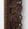 Early 20th Century Hand Carved Oak Grapevine & Leaves Black Forest Wall Mirror, 1890s, Image 3