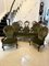 Victorian Carved Walnut Living Room Set, 1850s, Set of 9 1