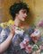 Conrad Kiesel, The Gift of Flowers, 1890s, Oil Painting 3