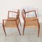 Mid-Century Danish Teak Armchair Model 62 by Niels O. Møller for J L Moller, Denmark, 1960s, Set of 2, Image 8