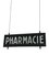 Vintage French Industrial Double Sided Glass Pharmacy Sign, Image 4