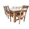 Rustic Solid Dining Table and Chairs, Rajasthan, India, Set of 11 9