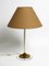 Large Acrylic Glass and Brass Table Lamp by Vereinigte Werkstätten, 1970s, Image 18