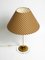 Large Acrylic Glass and Brass Table Lamp by Vereinigte Werkstätten, 1970s 3