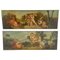 French Artist, Cherubs, 18th Century, Large Oil on Canvas Paintings, Set of 2 1
