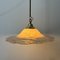 Lámpara colgante en forma de remolino de cristal de Murano, años 70, Imagen 7