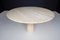 Large Round Travertine Dining or Centre Table, Italy, 1970s 5