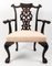 Chippendale Style Dining Chairs and Armchair, 19th Century, Set of 4, Image 19