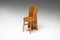 Italian Brutalist Pine Dining Chair by Charlotte Perriand, Italy, 1970s 8