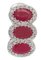 18 Karat White Gold Earrings with Rubies & Diamonds, Set of 2 2