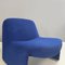 Italian Modern Blue Fabric Alky Lounge Chairs attributed to Piretti for Anonima Castelli, 1970s, Set of 2 6