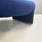 Italian Modern Blue Fabric Alky Lounge Chairs attributed to Piretti for Anonima Castelli, 1970s, Set of 2, Image 9