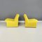 Italian Modern Yellow Fabric Alky Lounge Chairs attributed to Piretti for Anonima Castelli 1970, Set of 2 4