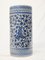 Chinese Blue and White Porcelain Urn or Umbrella Stand 1