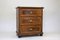 19th Century Biedermeier Nutwood Chest of Drawers with Micro-Inlays, 1850s 11