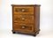 19th Century Biedermeier Nutwood Chest of Drawers with Micro-Inlays, 1850s 12