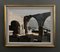 Alain l'Hermitte, Geometric Architecture, 20th Century, Oil on Canvas, Framed 1