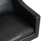 3-Seater Sofa Model 2209 in ​​Black Leather by Børge Mogensen for Fredericia, 1990s 14