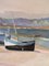 Calm Shore, 1950s, Oil on Canvas, Framed, Image 12