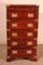 Campaign Style Chest of Drawers in Mahogany 1