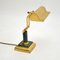 Vintage French Art Deco Desk Lamp in Brass and Marble, 1950 1