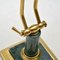 Französische Vintage Art Deco Schreibtischlampe aus Messing & Marmor, 1950 8