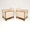 Swedish Art Deco Satin Birch Armchairs, 1930s, Set of 2 3