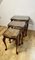 Tavolini ad incastro antichi in radica di noce, anni '20, set di 3, Immagine 8