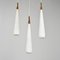 Batong Pendant Lights by Uno Kristiansson for Luxus, Sweden, 1960s, Set of 3 4