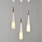 Batong Pendant Lights by Uno Kristiansson for Luxus, Sweden, 1960s, Set of 3 3