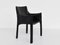 Black Patina Leather Model CAB 413 Chairs by Mario Bellini for Cassina, Italy, 1977, Set of 2, Image 2