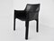 Black Patina Leather Model CAB 413 Chairs by Mario Bellini for Cassina, Italy, 1977, Set of 2, Image 5