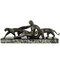 Michel Decoux, Art Deco Sculpture of Woman with Panthers, 1920, Bronze & Marble 1