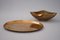 Large Brass Bowl and Plate from Esa Fedrigolli, 1970s, Set of 2 1