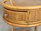 Mid-Century Round Serving Bar Cart in Bamboo & Rattan, Italy, 1960s, Image 7