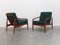 Danish Paper Knife Easy Chairs by Kai Kristiansen for Magnus Olesen, 1950s, Set of 2 2