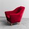 Fauteuil en Velours par Ico & Luisa Parisi, 1950s, Set de 2 3