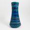 Konische Vase aus Blauer & Grüner Rimini Keramik von Aldo Londi für Bitossi, Italien, 1960er 7