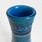 Conical Vase in Blue and Green Rimini Ceramic by Aldo Londi for Bitossi, Italy, 1960s 2