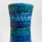 Konische Vase aus Blauer & Grüner Rimini Keramik von Aldo Londi für Bitossi, Italien, 1960er 4