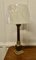 Lampada da tavolo alta con colonna corinzia in ottone, fine XIX secolo, Immagine 1
