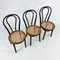 Bentwood and Cane Cafe Chairs, 1970s, Set of 3 1