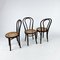 Bentwood and Cane Cafe Chairs, 1970s, Set of 3 3