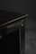 Mid-Century Danish Modern Minimalist Black Oak Desk with Chrome Base, 1970s, Image 6