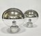 Chromed Glass Sconces or Ceiling Lamps by Motoko Ishii for Staff, Germany 1960s, Set of 2 1